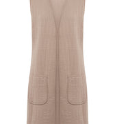 77392 Sleep & Lounge Long Vest - 2819 Mocha